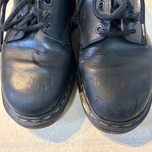 Dr. Martens Black Leather Oxfords. Rare! Made in England Vintage!